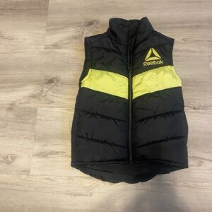 Reebok Black and Neon Yellow Vest